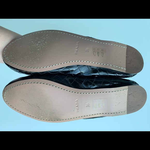 PRADA Patented Leather Loafers - 38 - Picture 4 of 5